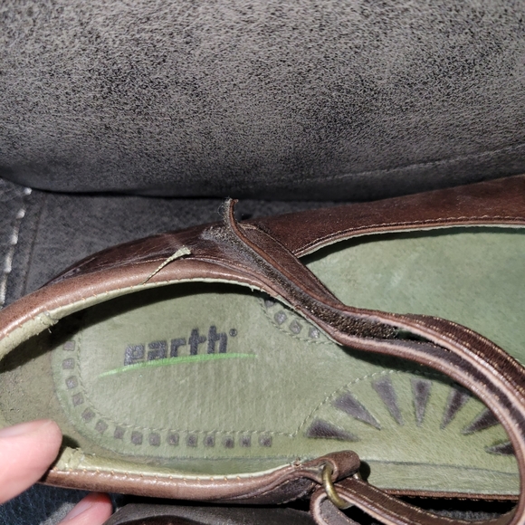 Ladies Earth leather Mary Jane's size 9.5 - Picture 5 of 9